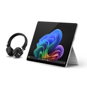 Microsoft NEW Surface Pro (11th Edition) - Windows 11 Home Copilot + PC - 13.8” LCD - Snapdragon X Plus (10 Core) 16GB RAM 512GB SSD - Platinum Marshall Major IV Wireless Headset