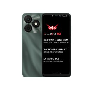 itel ZENO 10|6.6" HD+ Display with Dynamic Bar| 4GB RAM +64GB ROM, Upto 12GB RAM