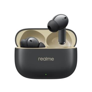 realme Buds T300 TWS earbuds with 40H Play time,30dB ANC, 360° Spatial Audio with Dolby Atmos, 12.4 mm Dynamic Bass Boost Driver, (Stylish Black)