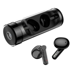 Tunifi Stick B75 Ear Buds in Ear TWS Transparent Bluetooth Earphones with 8D Stereo Sound with 36 Hours Playback