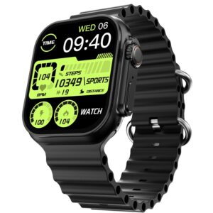 Fire-Boltt Dapper’s 54.61 mm (2.15 inch) IPS Big Screen, GPS Tracking, Compass, Wireless Charging, (Black)