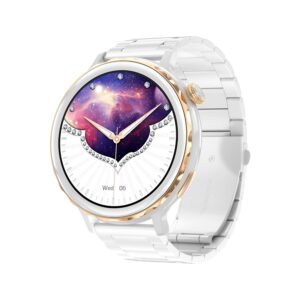 maptronicz Dazzle Smartwatch for Women, 1.32 inch HD Display, 2 Additional Straps, Bluetooth Calling (Gold)